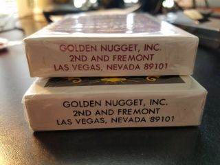 Golden Nugget decks of cards.  Black and Red. 2