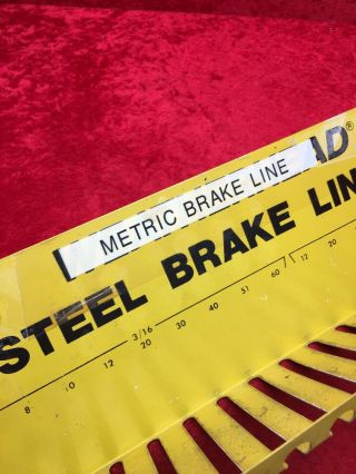 Vintage Weatherhead Brake Line Sign Display Rack 16” 2