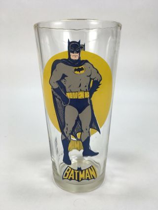 Vintage Pepsi Batman Drinking Glass Cup 1976 Series