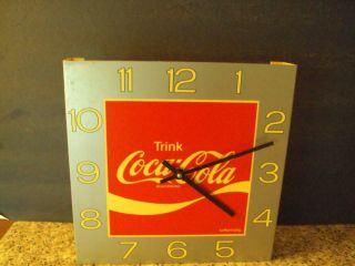 German Trink Coca - Cola Square Wall Clock Schutzmarke Koffeinhaltig Id:45881