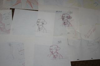 Herge ' s The Adventures of Tintin Animated Model sheets Storyboard Sketch Art 107 4