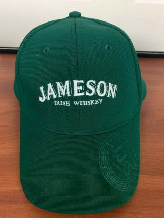 Jameson Irish Whiskey Branded Hat - Embroidered Mesh Ball Cap Embossed Bill