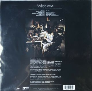 The Who - Who ' s Next Vinyl 180 G 2015 Opened Never Played 2