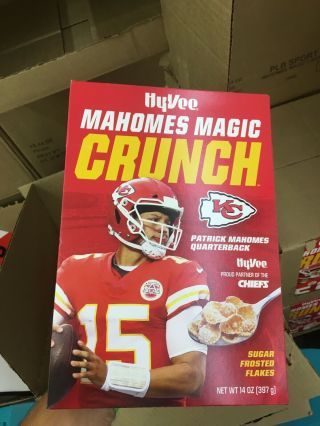 Patrick Mahomes “magic Crunch” Cereal Hyvee Limited Edition