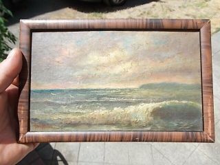 Vintage Seascape Oil Painting,  Signed Griffith,  California???