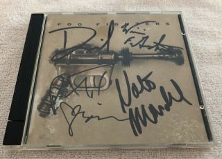 Foo Fighters Self Titled Debut Album Signed Cd Autographed Dave Grohl Nirvana