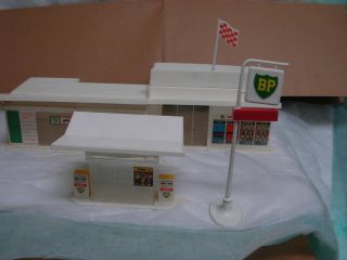 Vintage Matchbox Bp Service Station Mg - 1 From 1960s With Box