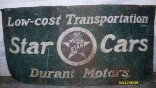 Durant Motors Star Cars Dealership Sign 2