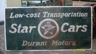Durant Motors Star Cars Dealership Sign 4
