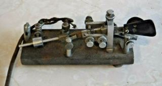 Vintage Telegraph Key - Unmarked For Makers - Repair Salvage As - Is