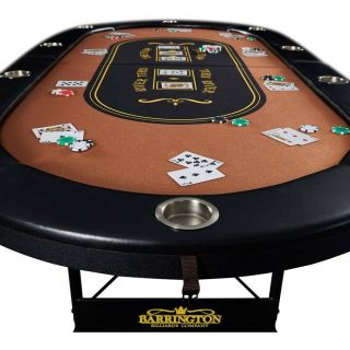 Barrington 10 - Player Poker Table In Home Game Tournament -