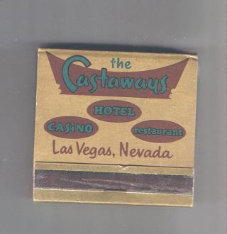 Castaways Hotel Casino Vintage Front Striker Matchbook Las Vegas Nevada