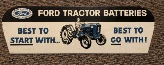 Ford Tractor Batteries And Implement Accessories Tin Sign 1960’s