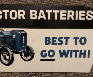 Ford Tractor Batteries And Implement Accessories Tin Sign 1960’s 5