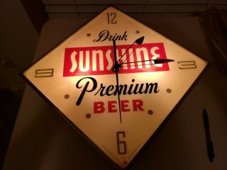 Sunshine Beer Clock - Reading,  Pa.
