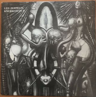 Led Zeppelin ‎– Knebworth Ii 2 X Lp Toasted Records ‎– 2s 909 H.  R Giger Cover