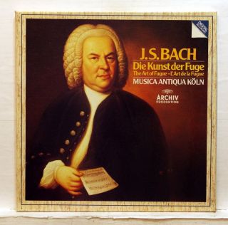 Reinhard Goebel - Js Bach The Art Of Fugue Bwv 1080 Archiv 2xlps Box Ex,