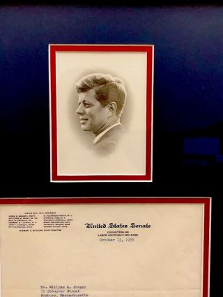 John F Kennedy Signed Inaguration With Jsa Cert 4
