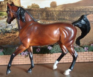 Peter Stone Stone model horse mold Arabian bay mare Ooak 2