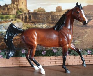 Peter Stone Stone model horse mold Arabian bay mare Ooak 3