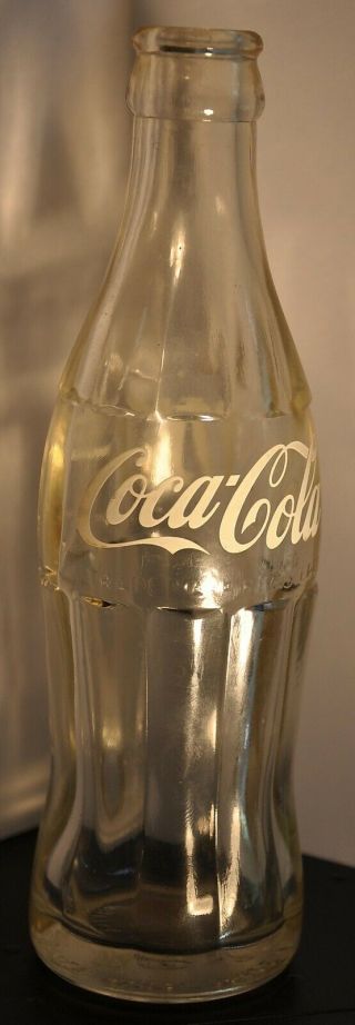Coca Cola Acl 190ml Embossed Transition Bottle Japan 1962 Coke Bottle