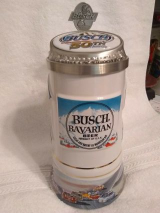 Anheuser Busch Busch Bavarian 50 Th Anniversary Stein Only 1000 Made Limited Ed