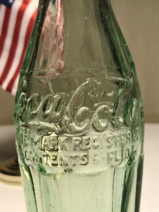 PAT ' D DEC.  25,  1923 Coca - Cola Hobbleskirt Coke Bottle - EL PASO,  TEX.  Texas 6