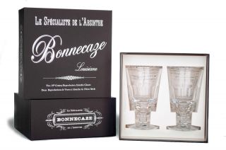 Pontarlier Absinthe Glasses,  Set Of 2,  With Gift Box