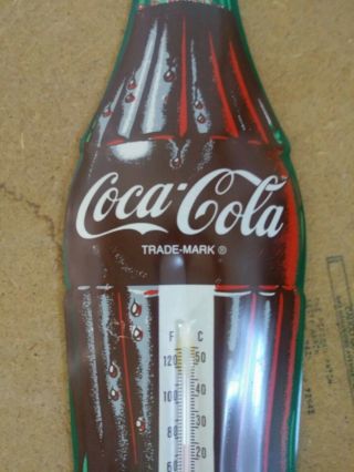 Vintage Tin Advertising Coca Cola Coke Thermometer 3