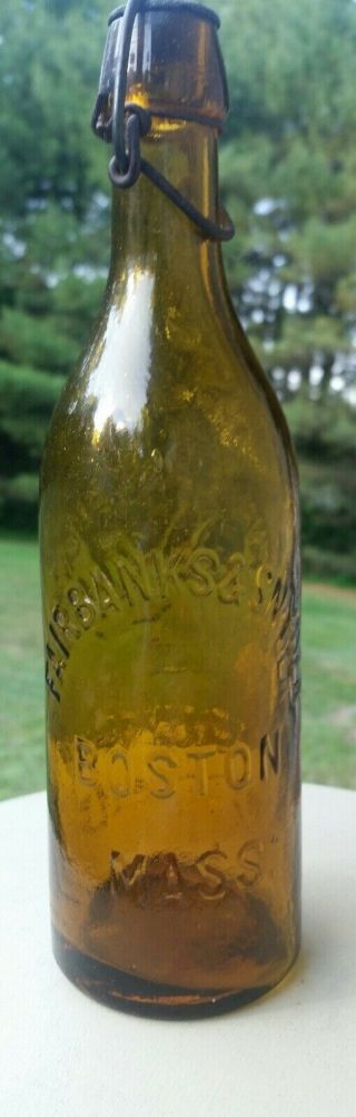 HENRY ELIAS ANTIQUE NY BLOB TOP LAGER BEER BOTTLE VERY RARE 3