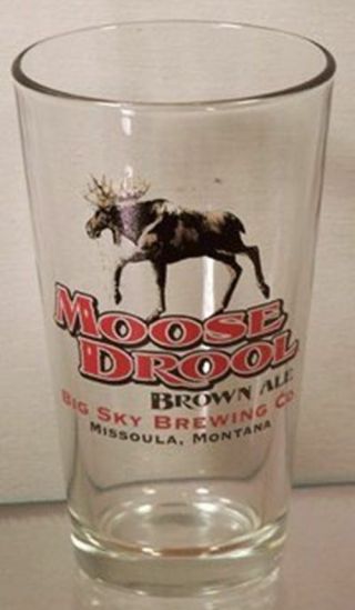 Big Sky Brewing Company Moose Drool Brown Ale - Set Of 4 Beer Pint Glasses