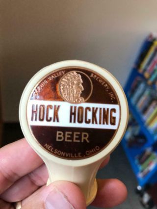 Hock Hocking Valley Brewery Beer Tap Knob Nelsonville Ohio Chief Logan Mingo
