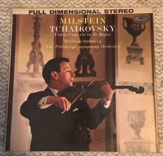Nathan Milstein Tchaikovsky Violin Concerto U.  S.  Capitol Stereo Sp8512 Vg,