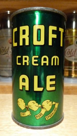 Croft Cream Ale Flat Top Beer Can - Usbc 52 - 22 - Awesome