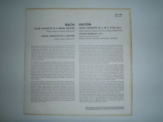 Arthur Grumiaux Bach / Haydn:Violin Concertos UK Philips Hi - Fi Stereo SAL 3489 2
