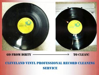 Professional Record Cleaning Service,  Ultrasonic Machine Cleaned,  Vpi 5 Records