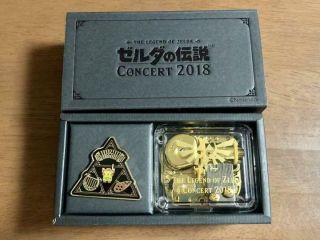 The Legend Of Zelda Concert 2018 Master Sheet Benefits Music Box & Pin Badge