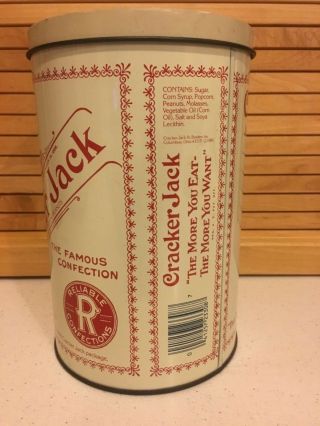 Vintage 1980 Cracker Jack Lidded 8 1/4 