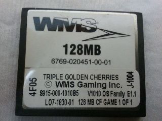 Wms Bluebird Triple Golden Cherries Software/compact Flash (a)