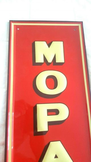 Mopar Service Sign - tin aluminum embosed - Gas Service Station 3