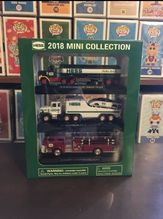 Brand 2018 3 Piece (pc) Hess Mini Trucks.