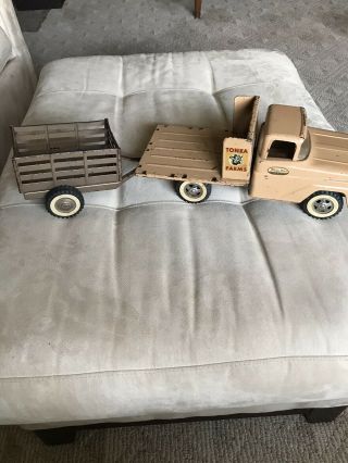 Vintage Tonka Toys Truck With Trailer.  Gently Gently.