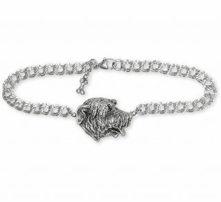 Irish Wolfhound Bracelet Jewelry Sterling Silver Handmade Dog Bracelet Iw - Br