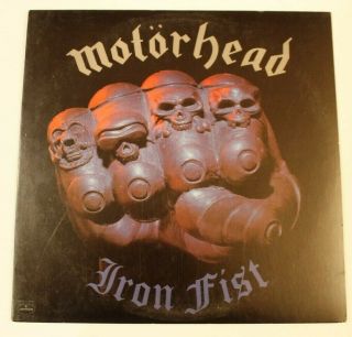 Motorhead Iron Fist Lp Vinyl Lp 1982 1st Pressing Mercury Records Vg,