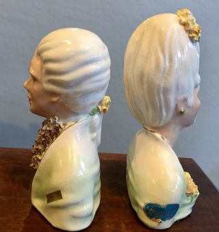 Muriel of California Josef Originals ceramic Busts Marie Antoinette & Louis XVI 4