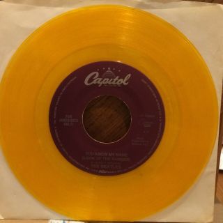 The Beatles Let It Be B/w You Know My Name 45rpm Capitol S7 - 17695 Gold Vinyl Nm