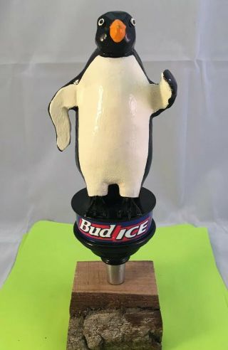 Beer Tap Handle Bud Light Beer Tap Handle Rare Figural Penguin Beer Tap Handle