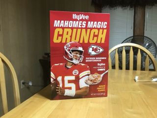 Patrick Pat Mahomes Magic Crunch Cereal Limited Edition