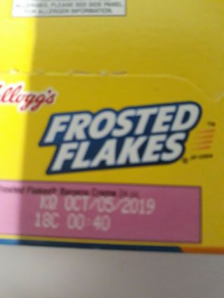 2 FAMILY SIZE BOXES Frosted Flakes Banana Creme Cereal 24 oz each.  RARE 3