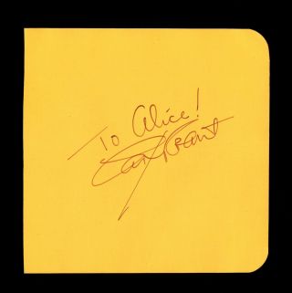 Cary Grant (1904 - 1986),  Signed Autograph Album Page,  Classic Hollywood Actor